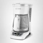 BLACK+DECKER 12-Cup Programmable Coffeemaker, White