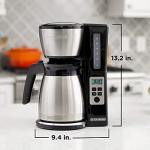 BLACK+DECKER 12-Cup Programmable Coffee Maker, Black/Steel