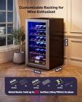 Icyglee 25-Bottle Wine Cooler with Adjustable Temperature