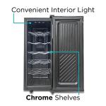 BLACK+DECKER 12 Bottle Wine Cooler Refrigerator