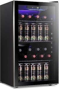 Antarctic Star Mini Wine Cooler with Clear Glass Door