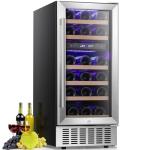 Compact Dual Zone Wine Cooler for 28 Bottles