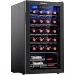 EUHOMY 25-Bottle Wine Cooler with Digital Control