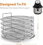 SICHEER Stainless Steel Dehydrator Rack for Air Fryers