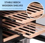 Compact Dual Zone Wine Cooler for 28 Bottles