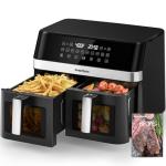 12QT Dual Air Fryer with Touchscreen & SyncCook