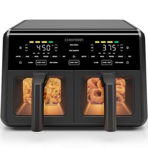 Chefman 9 Qt Dual Air Fryer Oven - Black