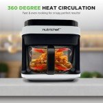 Nutrichef 5.8 Quart Air Fryer with Presets