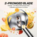 Turelar Handheld Immersion Blender with Stainless Steel Blades