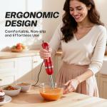 Turelar Handheld Electric Immersion Blender with Stainless Steel Blades