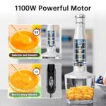 Turelar 1100W Handheld Blender Set with Accessories