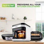 Nutrichef 5.8 Quart Air Fryer with Presets