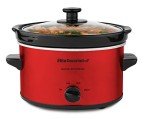 Elite Gourmet 2-Quart Electric Slow Cooker, Red