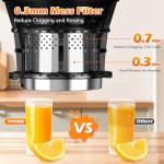 Easy Clean Cold Press Juicer with Large Feed Chute