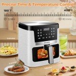 DEIME 7.5 QT Air Fryer with 12 Presets