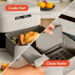 Bella 4 Qt Dual Basket Air Fryer with Touchscreen
