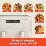 Bella 4 Qt Dual Basket Air Fryer with Touchscreen