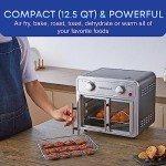 Elite Gourmet 12L Stainless Steel Air Fryer Oven