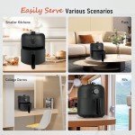 MIRASTON 2.6QT Compact Air Fryer with Controls