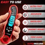 Digital Meat Thermometer for Air Fryers and Grilling