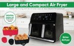 Gettyware Dual Air Fryer - 8L Capacity, 9-in-1