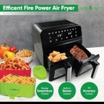 Gettyware Dual Air Fryer - 8L Capacity, 9-in-1