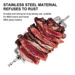 Housoutil Stainless Steel Rotisserie Spit for Camping