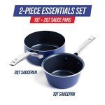 Blue Diamond 1QT & 2QT Nonstick Saucepan Set