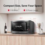 TOSHIBA 1.2 Cu Ft Smart Microwave Oven in Black
