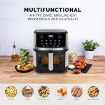 Kalorik 5 Quart Touchscreen Air Fryer, Stainless Steel