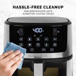Kalorik 5 Quart Touchscreen Air Fryer, Stainless Steel
