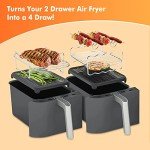 10-Piece Accessory Set for Dual Basket Air Fryers