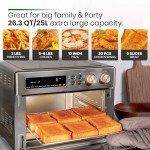 VAL CUCINA Infrared Air Fryer Toaster Oven 10-in-1