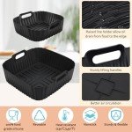 BYKITCHEN Silicone Liners for Air Fryers