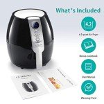 Ultrean 4.2 Quart Electric Air Fryer - Black