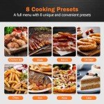 CROWNFUL 7 Quart Oilless Air Fryer with Touch Screen