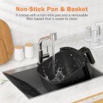 CROWNFUL 7 Quart Oilless Air Fryer with Touch Screen