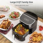 8Qt Family Size Air Fryer with Digital Touchscreen