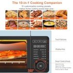 Fabuletta 10-in-1 Toaster Oven Air Fryer Combo