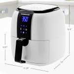 OVENTE 3.2 Quart Compact Air Fryer – White