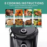 Besile 4QT Oilless Air Fryer with Timer & Recipes