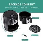 Besile 4QT Oilless Air Fryer with Timer & Recipes