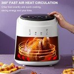 Large 8L Oilless Air Fryer with Digital Touch Screen