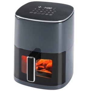 OLIXIS 6-Quart Square Air Fryer with Window
