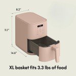 Bella 4Qt Slim Air Fryer with Ceramic Coating