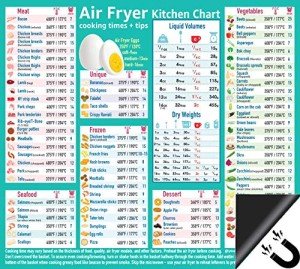 Air Fryer Cooking Times Cheat Sheet Magnet