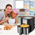 Air Fryer Cheat Sheet Set with Recipe Cards