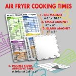 Air Fryer Cheat Sheet Set with Recipe Cards