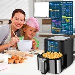 Air Fryer Cheat Sheet Set with Recipe Cards