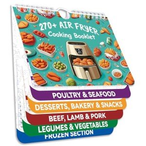 Air Fryer Cooking Guide Magnet for 270+ Foods